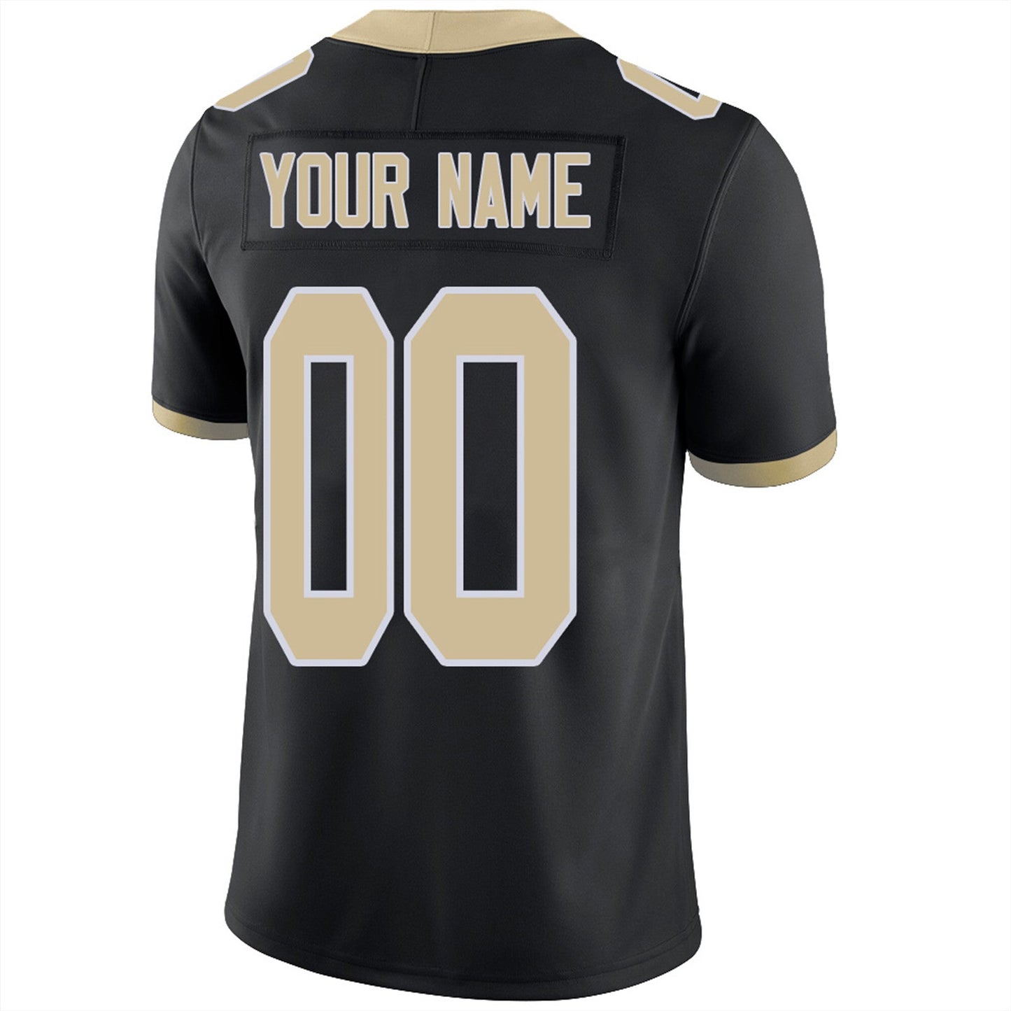 Custom NO.Saints Football Jerseys Team Player or Personalized Design Your Own Name for Men's Women's Youth Jerseys Black