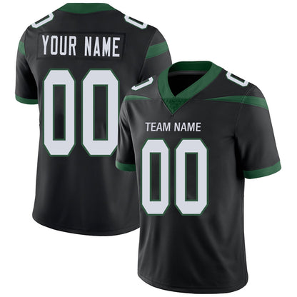 Custom New York Jets Football Jerseys Team Player or Personalized Design Your Own Name for Men's Women's Youth Jerseys Green