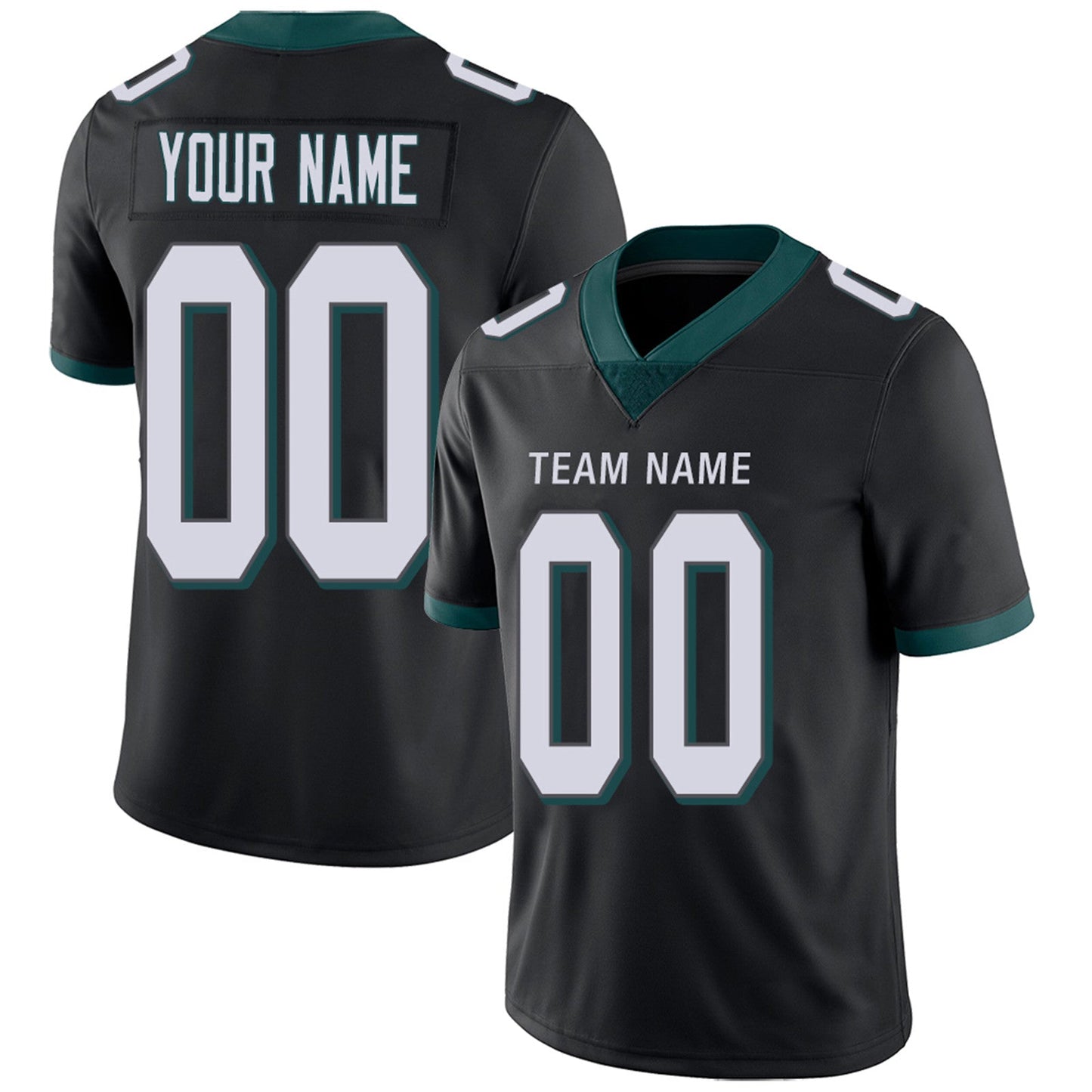 Custom Philadelphia Eagles Football Jerseys Team Player or Personalized Design Your Own Name for Men's Women's Youth Jerseys Green