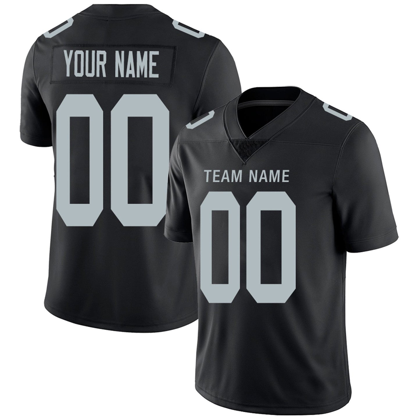 Custom L.Raiders Football Jerseys Team Player or Personalized Design Your Own Name for Men's Women's Youth Jerseys Black