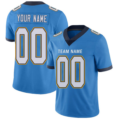 Custom LA.Chargers Football Jerseys Team Player or Personalized Design Your Own Name for Men's Women's Youth Jerseys Navy