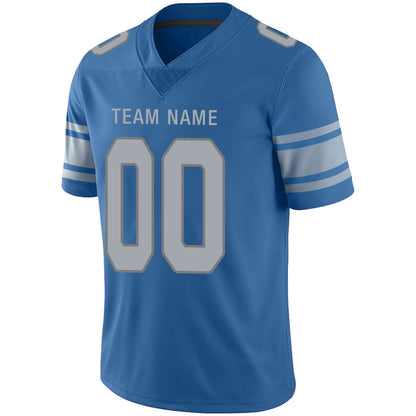 Custom Detroit Lions Football Jersey Team Player or Personalized Design Your Own Name for Men's Women's Youth Jerseys Blue