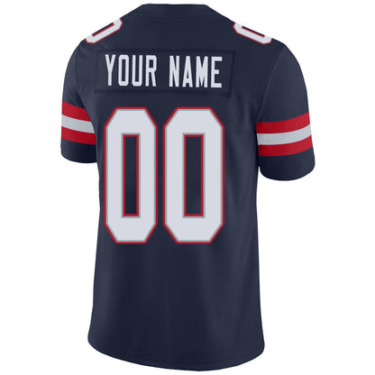 Custom New England Patriots Football Jerseys Team Player or Personalized Design Your Own Name for Men's Women's Youth Jerseys Navy