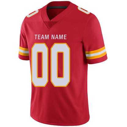 Custom  Kansas CityChiefs Football Jerseys Team Player or Personalized Design Your Own Name for Men's Women's Youth Jerseys Red