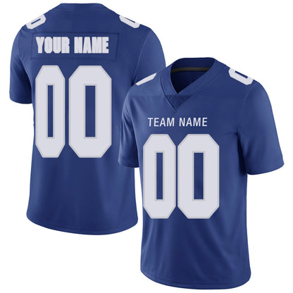 Custom NY.Giants Football Jerseys Team Player or Personalized Design Your Own Name for Men's Women's Youth Jerseys Navy