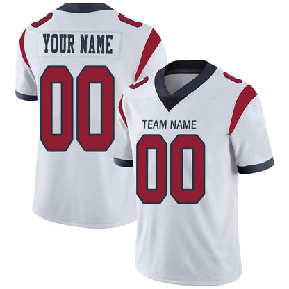 Custom H.Texans Football Jerseys Team Player or Personalized Design Your Own Name for Men's Women's Youth Jerseys Navy