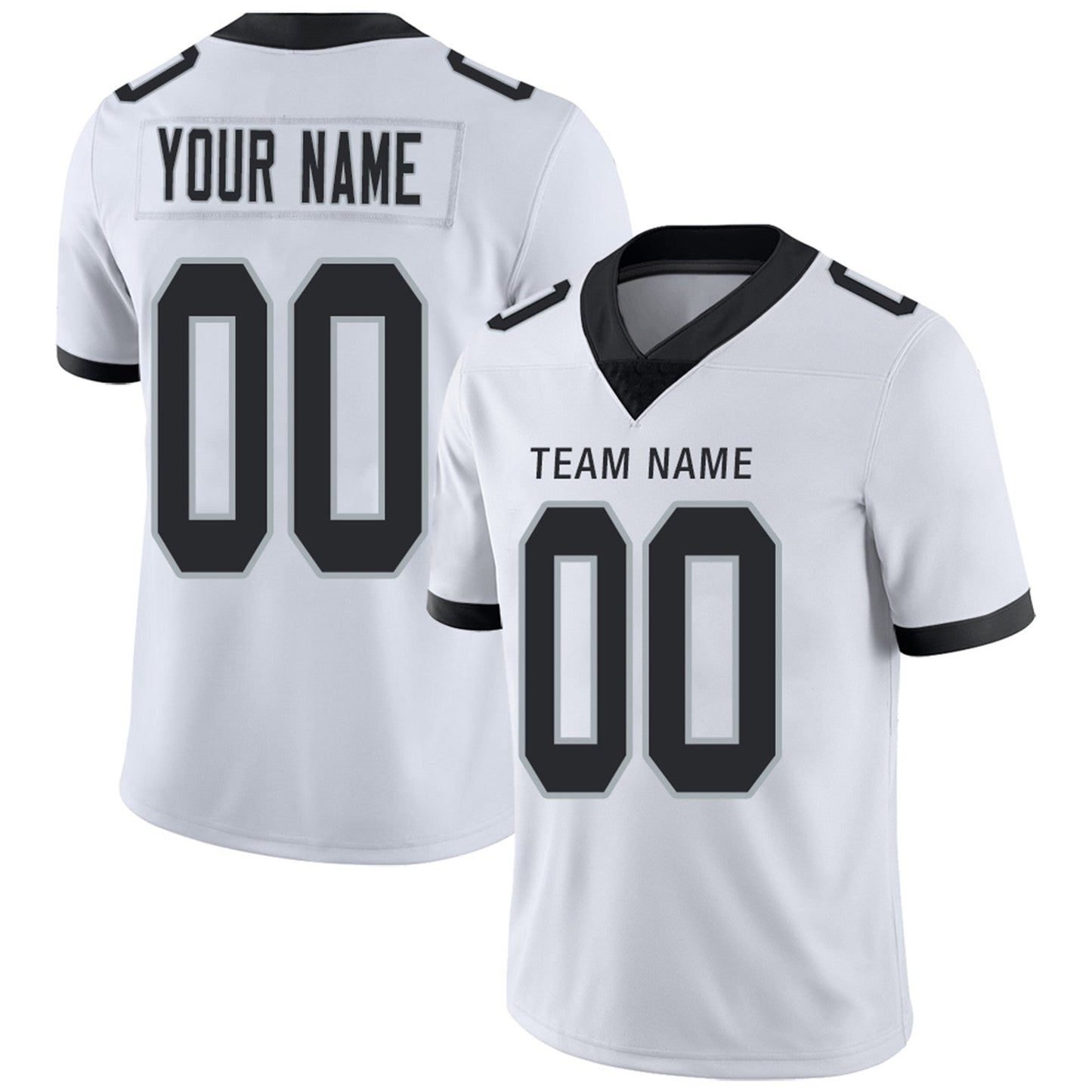 Custom L.Raiders Football Jerseys Team Player or Personalized Design Your Own Name for Men's Women's Youth Jerseys Black