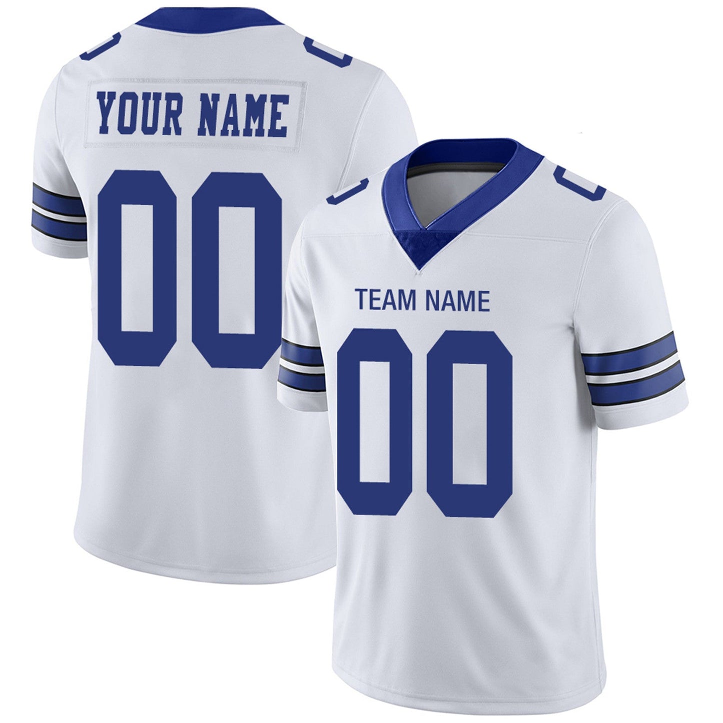 Custom Dallas Cowboys Football Jerseys Team Player or Personalized Design Your Own Name for Men's Women's Youth Jerseys Navy