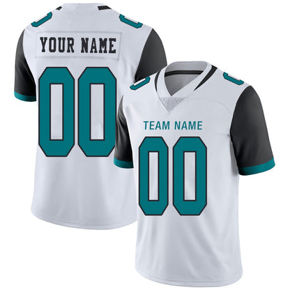 Custom J.Jaguars Football Jerseys Team Player or Personalized Design Your Own Name for Men's Women's Youth Jerseys Teal