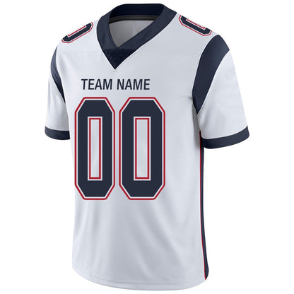 Custom New England Patriots Football Jerseys Team Player or Personalized Design Your Own Name for Men's Women's Youth Jerseys Navy