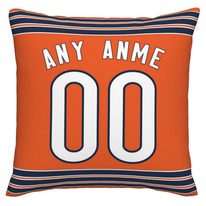 Custom C.Bears Pillow Decorative Throw Pillow Case - Print Personalized Football Team Fans Name & Number Birthday Gift Football Pillows