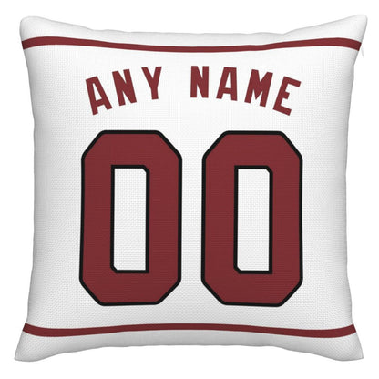 Custom Arizona Cardinals Pillow Decorative Throw Pillow Case - Print Personalized Football Team Fans Name & Number Birthday Gift Football Pillows