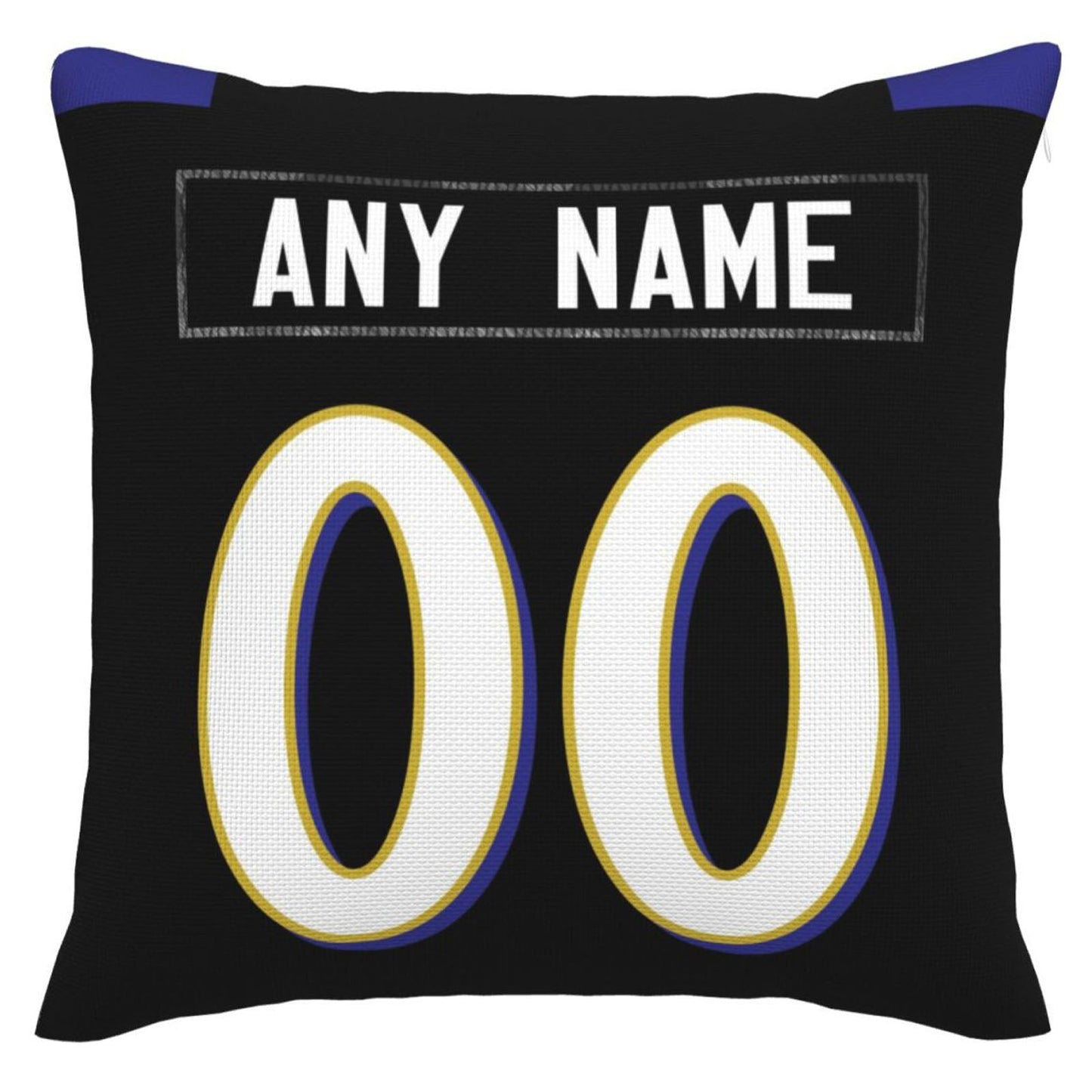 Custom Baltimore Ravens Pillow Purple Football Team Decorative Throw Pillow Case Print Personalized Football Style Fans Letters & Number Birthday Gift Football Pillows