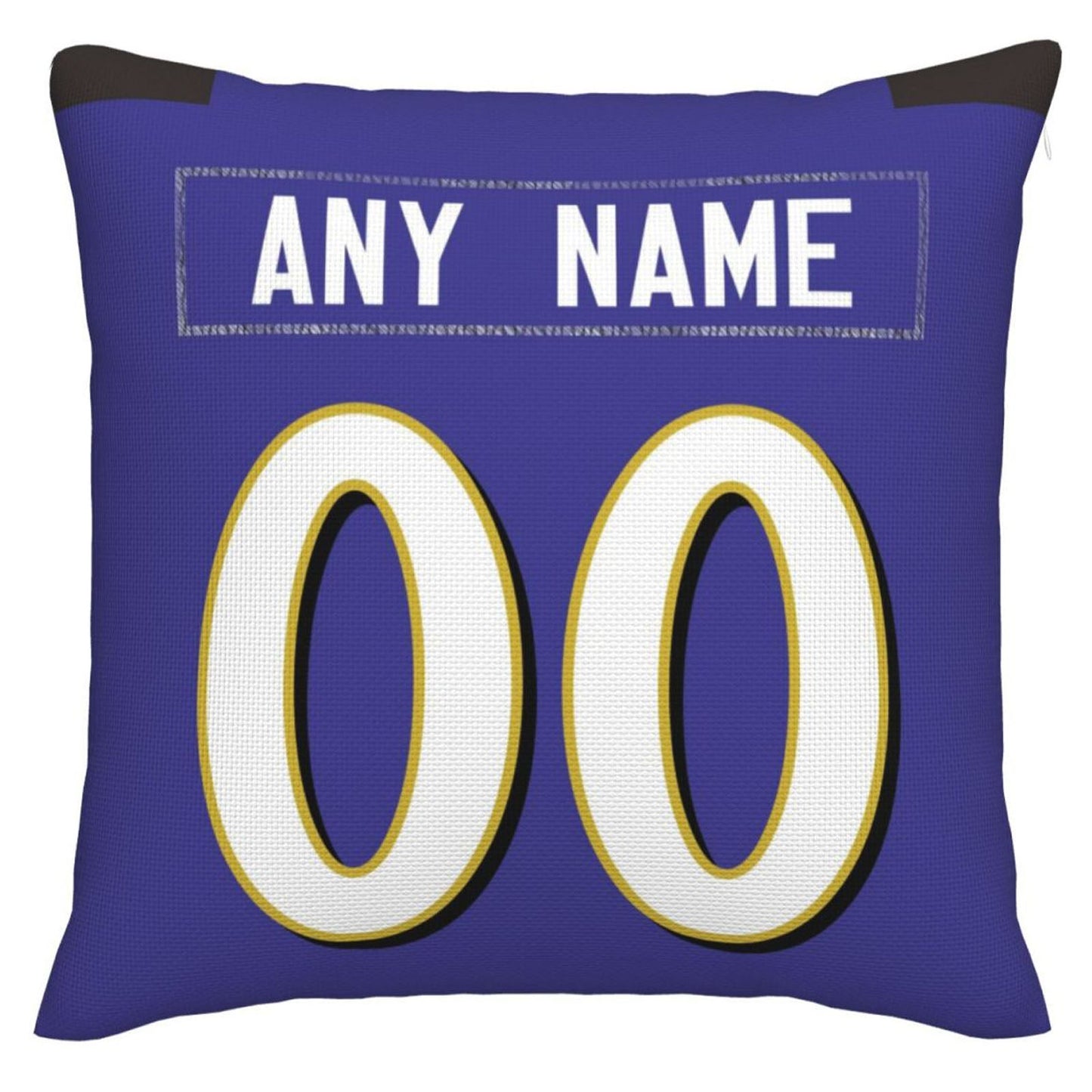 Custom Baltimore Ravens Pillow Purple Football Team Decorative Throw Pillow Case Print Personalized Football Style Fans Letters & Number Birthday Gift Football Pillows