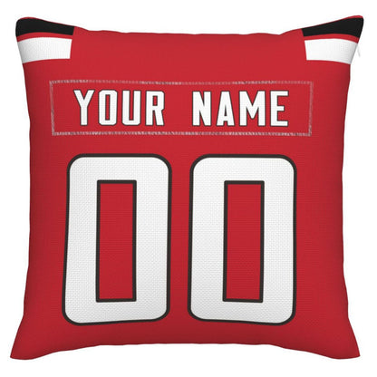 Custom A.Falcons Pillow Decorative Throw Pillow Case - Print Personalized Football Team Fans Name & Number Birthday Gift Football Pillows