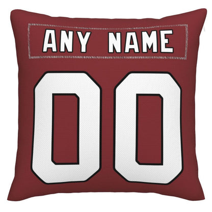 Custom Arizona Cardinals Pillow Decorative Throw Pillow Case - Print Personalized Football Team Fans Name & Number Birthday Gift Football Pillows