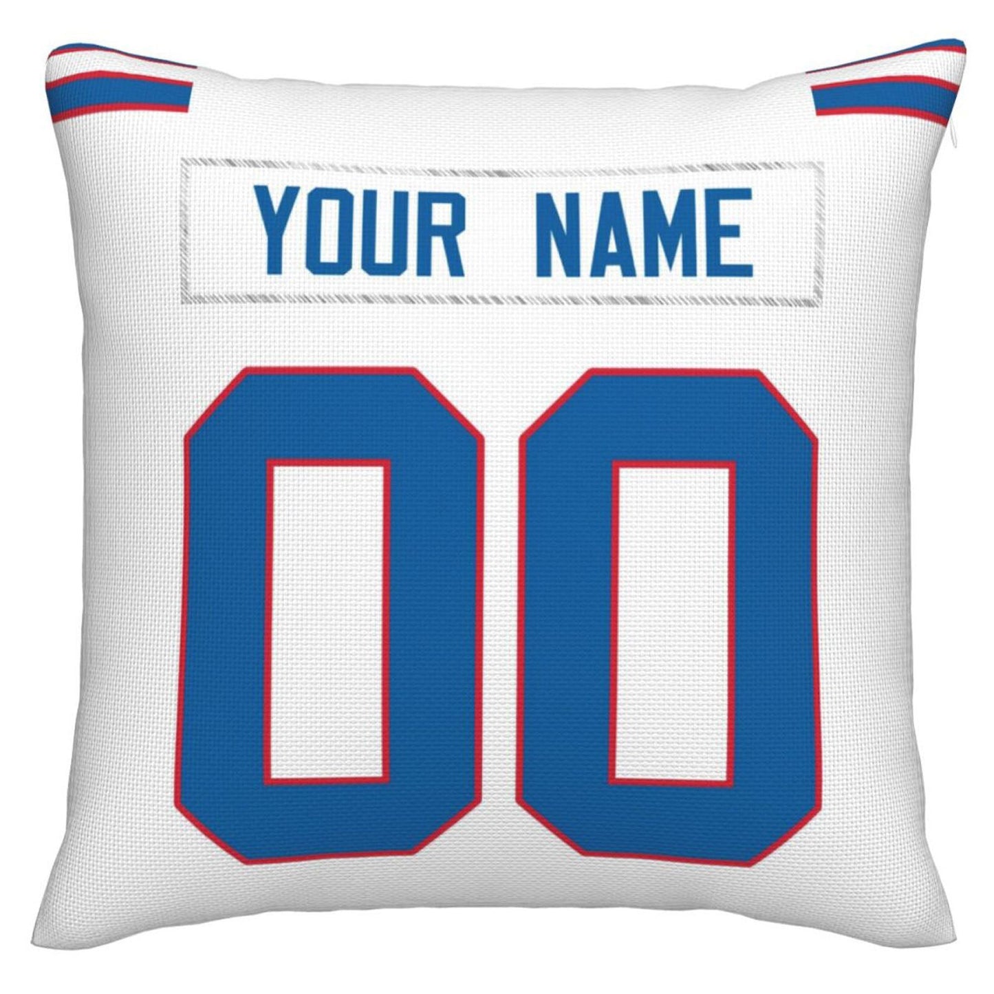 Custom Buffalo  Bills Pillow Royal Football Team Decorative Throw Pillow Case Print Personalized Football Style Fans Letters & Number Birthday Gift Football Pillows