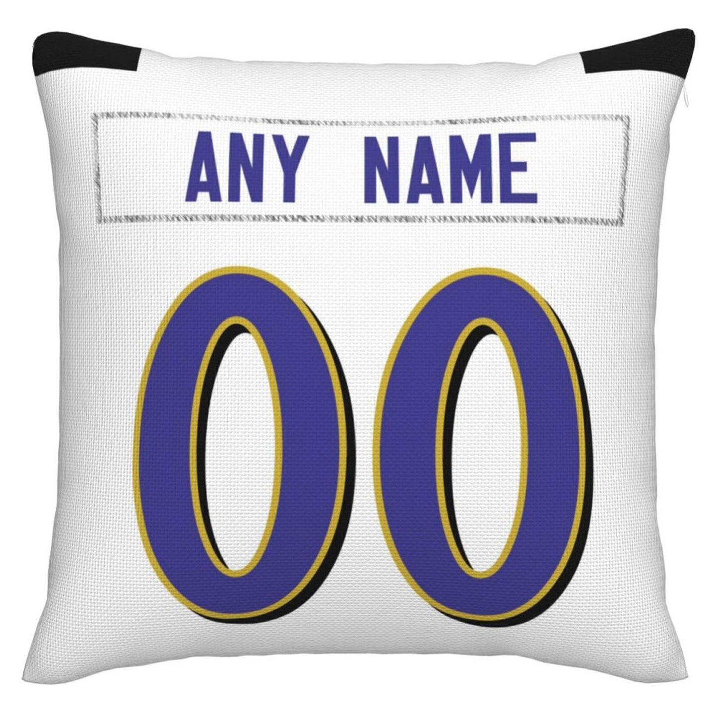 Custom Baltimore Ravens Pillow Purple Football Team Decorative Throw Pillow Case Print Personalized Football Style Fans Letters & Number Birthday Gift Football Pillows