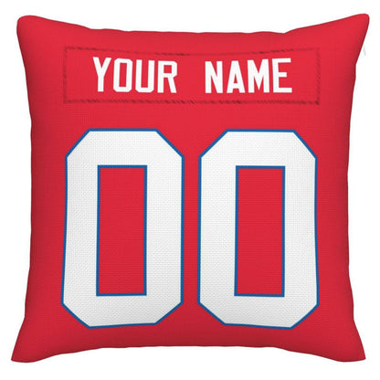 Custom Buffalo  Bills Pillow Royal Football Team Decorative Throw Pillow Case Print Personalized Football Style Fans Letters & Number Birthday Gift Football Pillows