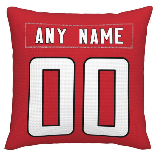 Custom A.Falcons Pillow Decorative Throw Pillow Case - Print Personalized Football Team Fans Name & Number Birthday Gift Football Pillows