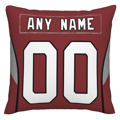 Custom Arizona Cardinals Pillow Decorative Throw Pillow Case - Print Personalized Football Team Fans Name & Number Birthday Gift Football Pillows