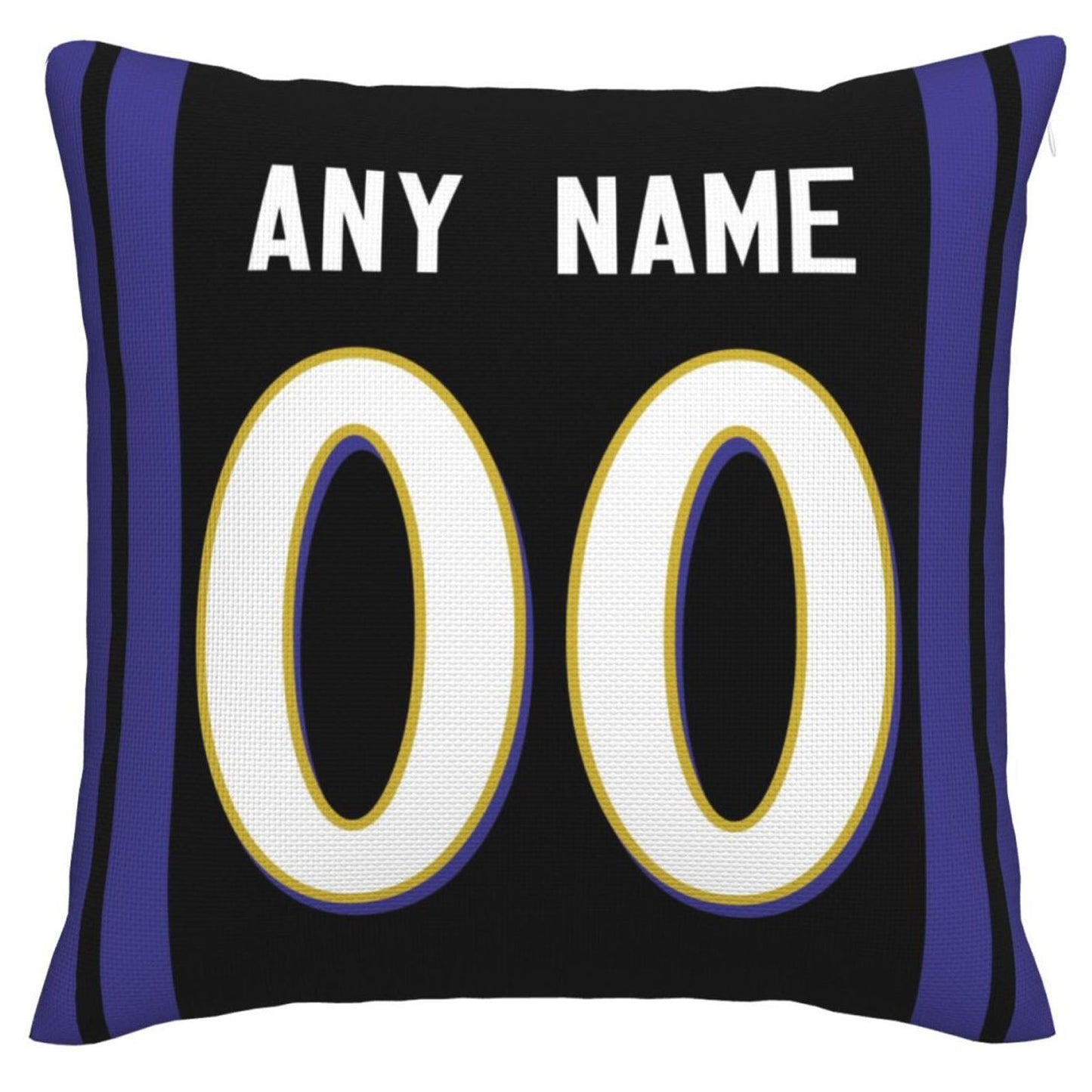 Custom Baltimore Ravens Pillow Purple Football Team Decorative Throw Pillow Case Print Personalized Football Style Fans Letters & Number Birthday Gift Football Pillows