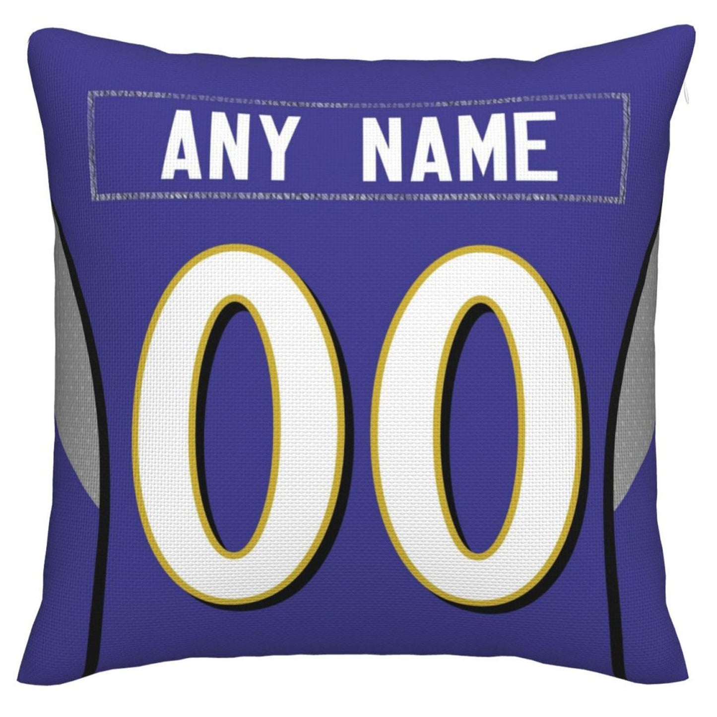 Custom Baltimore Ravens Pillow Purple Football Team Decorative Throw Pillow Case Print Personalized Football Style Fans Letters & Number Birthday Gift Football Pillows