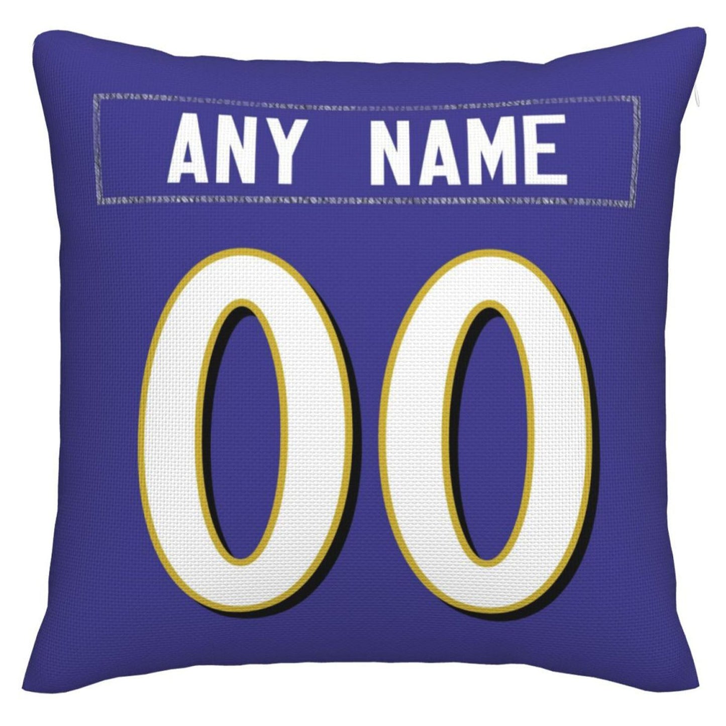 Custom Baltimore Ravens Pillow Purple Football Team Decorative Throw Pillow Case Print Personalized Football Style Fans Letters & Number Birthday Gift Football Pillows