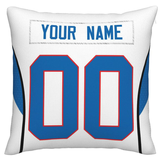 Custom Buffalo  Bills Pillow Royal Football Team Decorative Throw Pillow Case Print Personalized Football Style Fans Letters & Number Birthday Gift Football Pillows