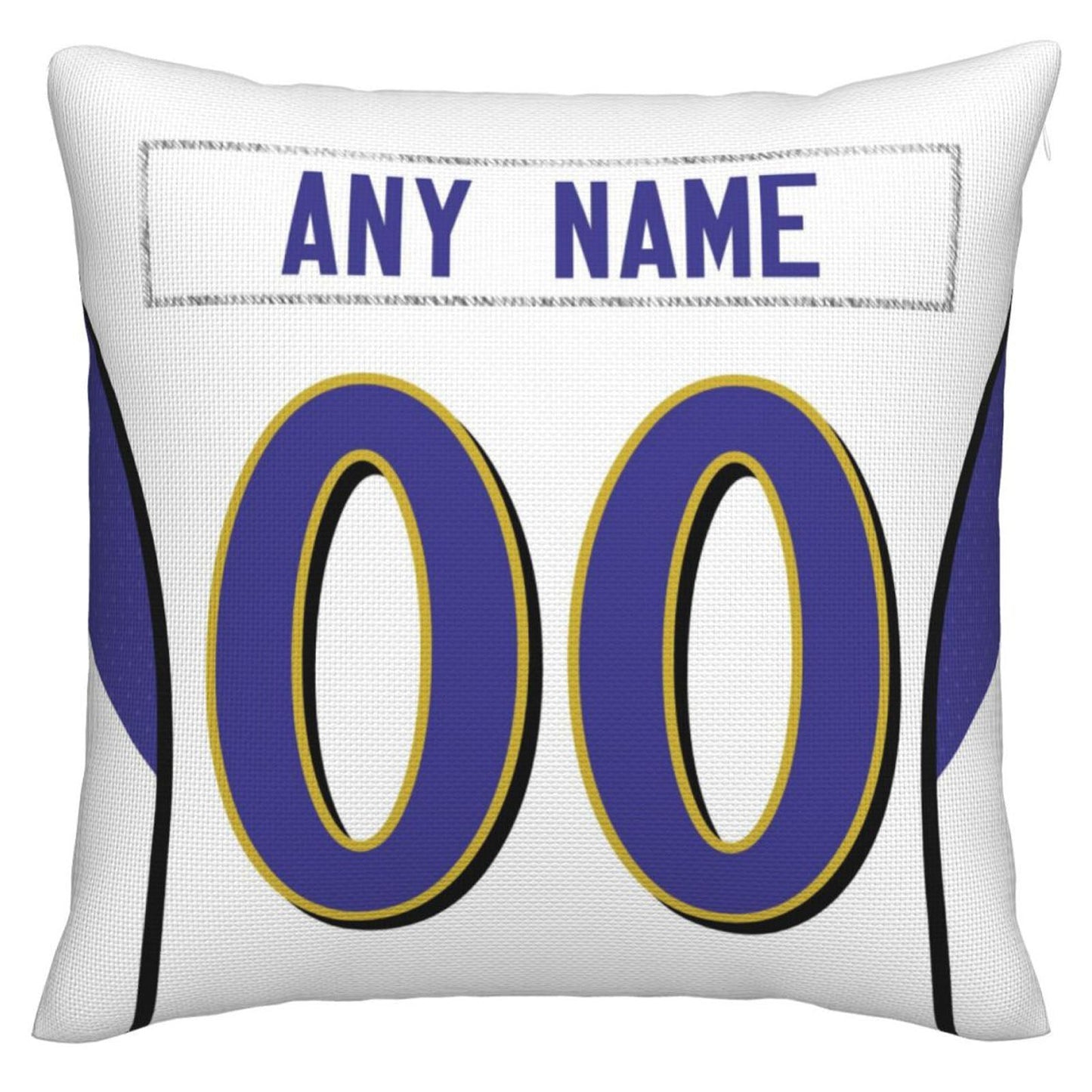 Custom Baltimore Ravens Pillow Purple Football Team Decorative Throw Pillow Case Print Personalized Football Style Fans Letters & Number Birthday Gift Football Pillows