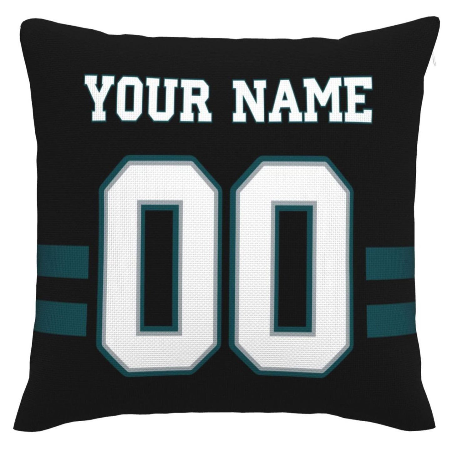 Custom Philadelphia Eagles Pillow Decorative Throw Pillow Case - Print Personalized Football Team Fans Name & Number Birthday Gift Football Pillows