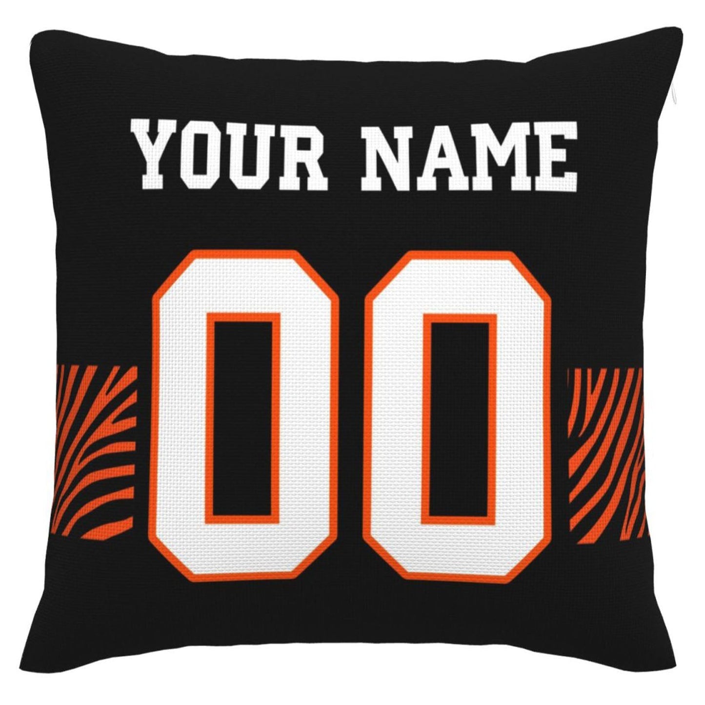 Custom Cincinnati Bengals Pillow Decorative Throw Pillow Case - Print Personalized Football Team Fans Name & Number Birthday Gift Football Pillows