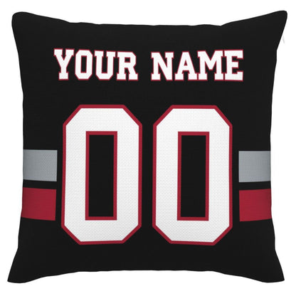 Custom A.Falcons Pillow Decorative Throw Pillow Case - Print Personalized Football Team Fans Name & Number Birthday Gift Football Pillows