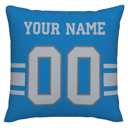 Custom Detroit Lions Pillow Decorative Throw Pillow Case - Print Personalized Football Team Fans Name & Number Birthday Gift Football Pillows