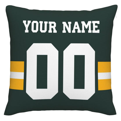 Custom Green Bay PackersPackers Pillow Decorative Throw Pillow Case - Print Personalized Football Team Fans Name & Number Birthday Gift Football Pillows