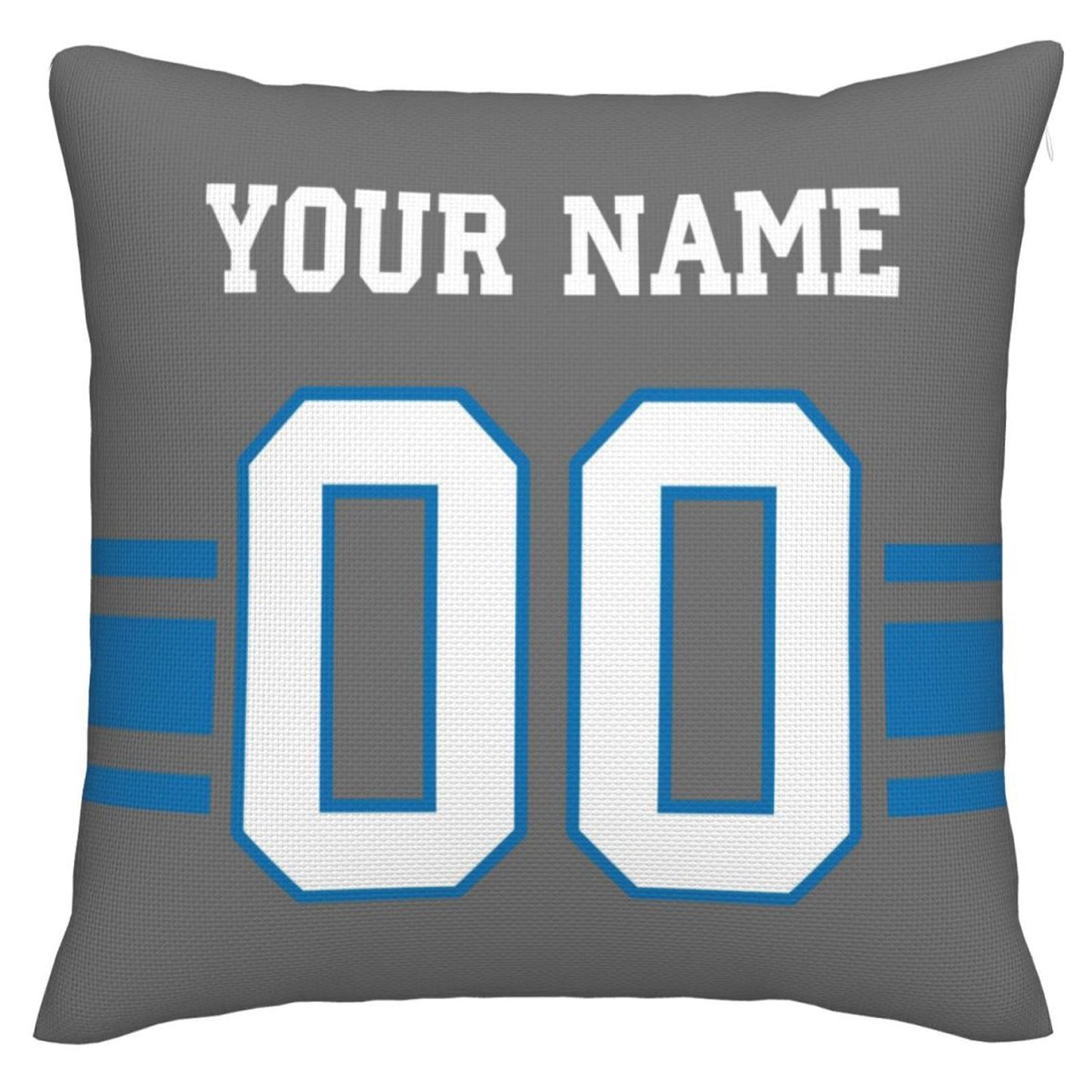 Custom Detroit Lions Pillow Decorative Throw Pillow Case - Print Personalized Football Team Fans Name & Number Birthday Gift Football Pillows