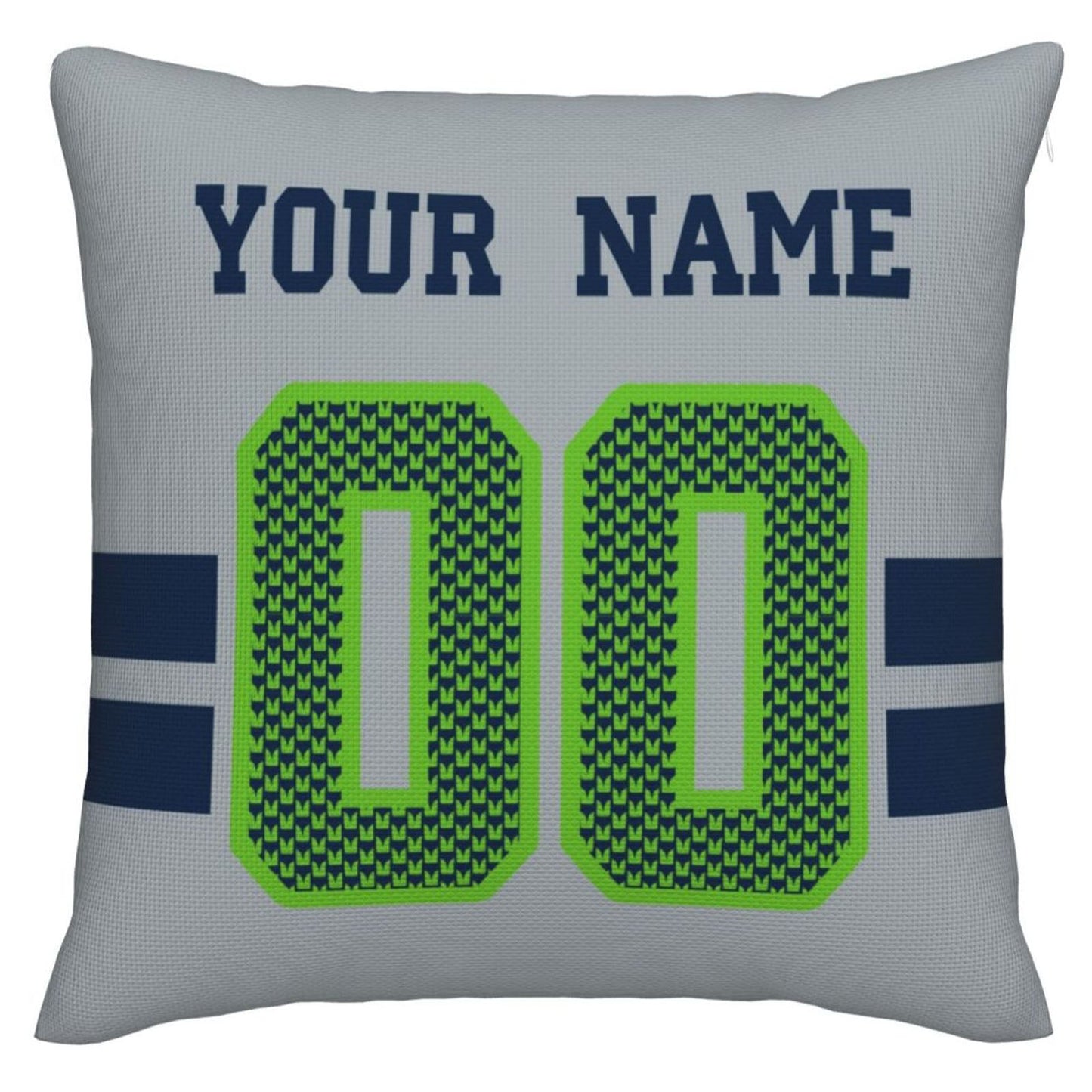 Custom S.Seahawks Pillow Decorative Throw Pillow Case - Print Personalized Football Team Fans Name & Number Birthday Gift Football Pillows