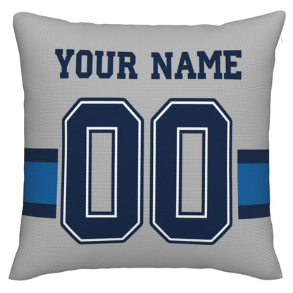 Custom Dallas Cowboys Pillow Decorative Throw Pillow Case - Print Personalized Football Team Fans Name & Number Birthday Gift Football Pillows