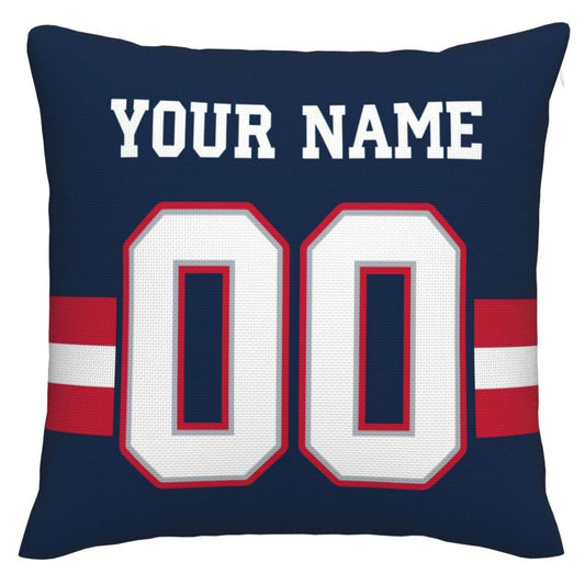 Custom New England Patriots Pillow Decorative Throw Pillow Case - Print Personalized Football Team Fans Name & Number Birthday Gift Football Pillows