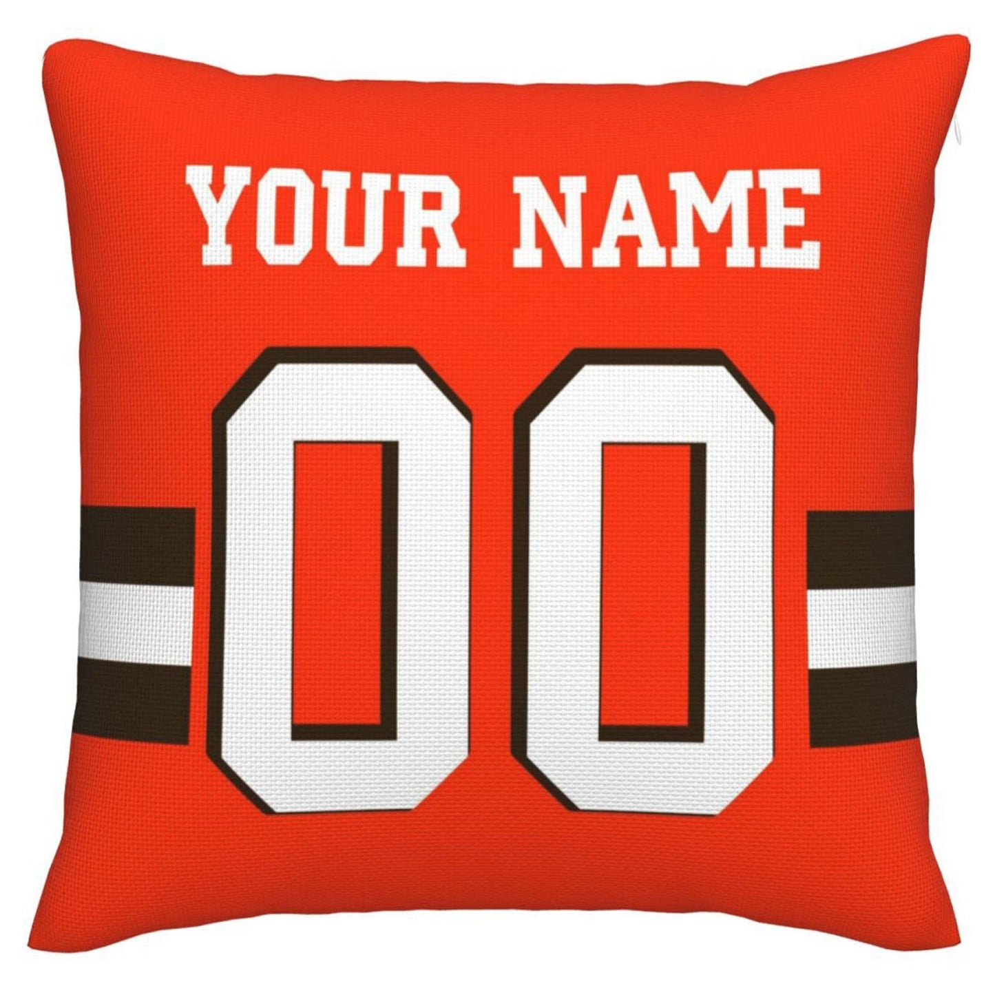 Custom C.Browns Pillow Decorative Throw Pillow Case - Print Personalized Football Team Fans Name & Number Birthday Gift Football Pillows