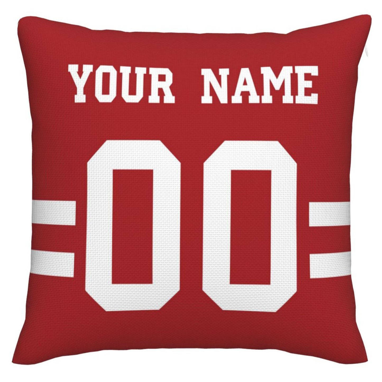 Custom San Francisco 49ers Pillow Decorative Throw Pillow Case - Print Personalized Football Team Fans Name & Number Birthday Gift Football Pillows