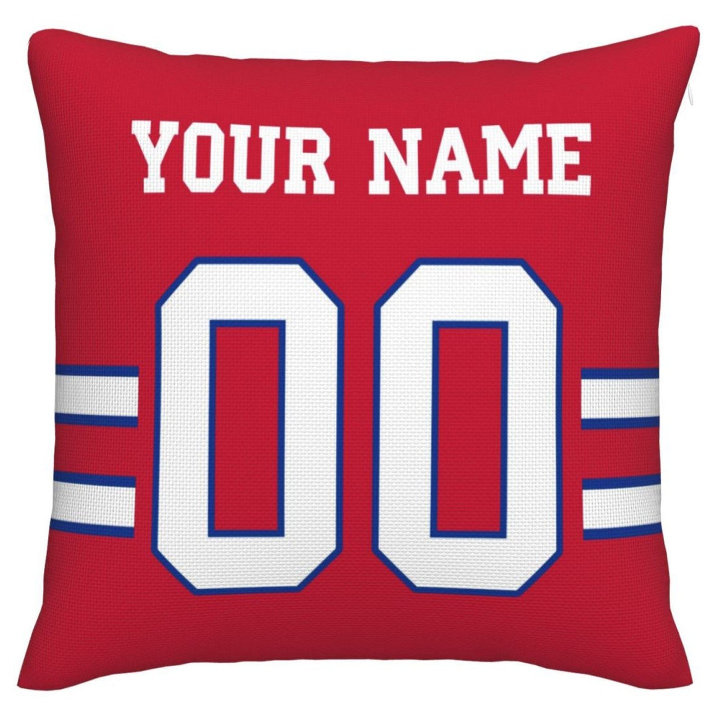 Custom Buffalo  Bills Pillow Royal Football Team Decorative Throw Pillow Case Print Personalized Football Style Fans Letters & Number Birthday Gift Football Pillows