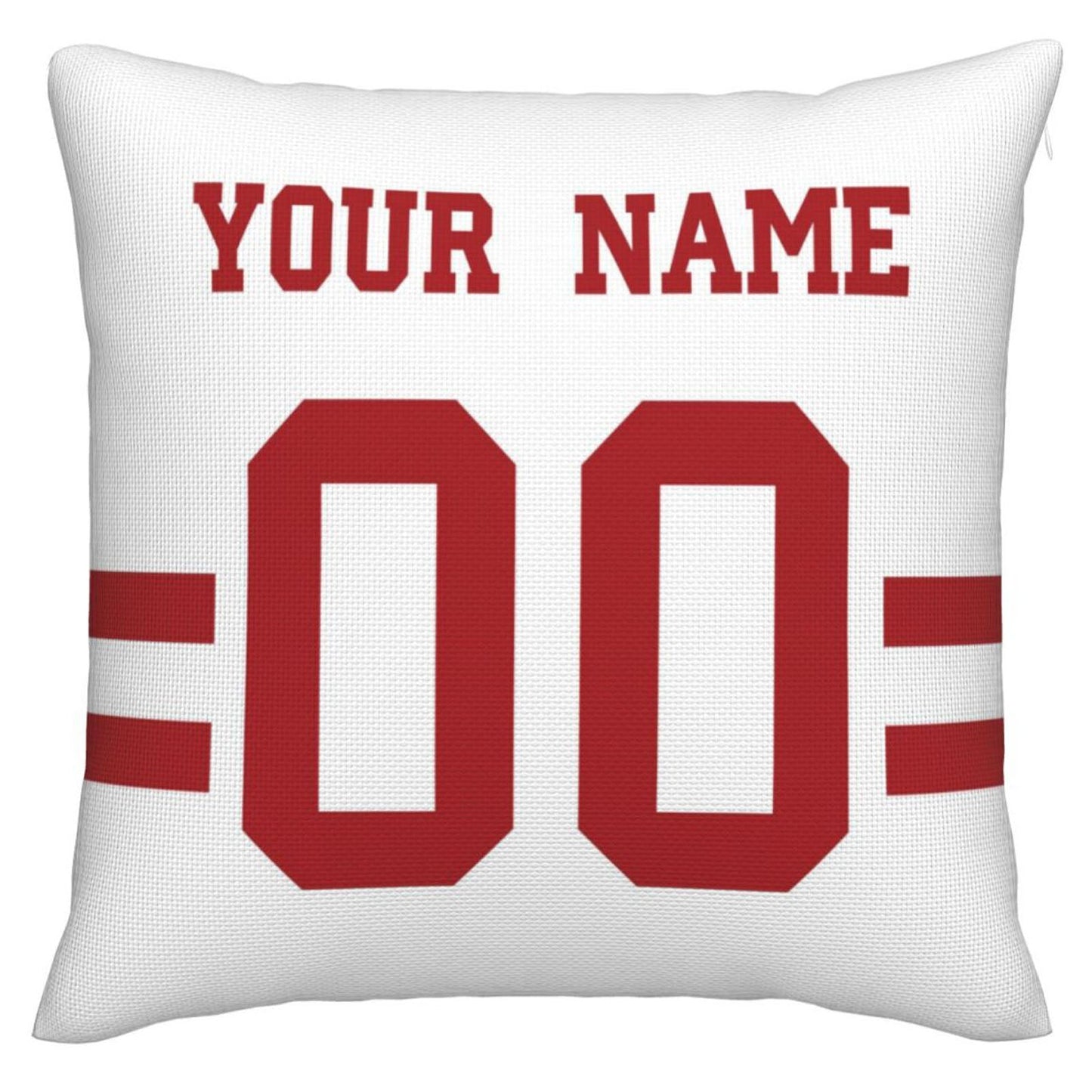 Custom San Francisco 49ers Pillow Decorative Throw Pillow Case - Print Personalized Football Team Fans Name & Number Birthday Gift Football Pillows