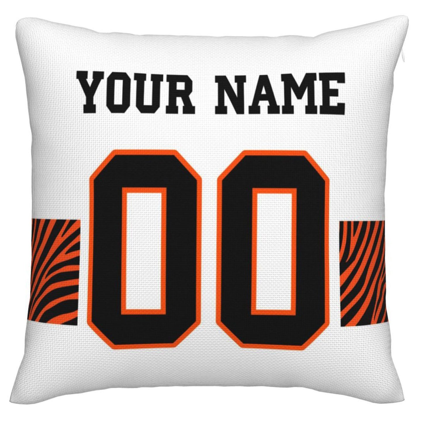 Custom Cincinnati Bengals Pillow Decorative Throw Pillow Case - Print Personalized Football Team Fans Name & Number Birthday Gift Football Pillows