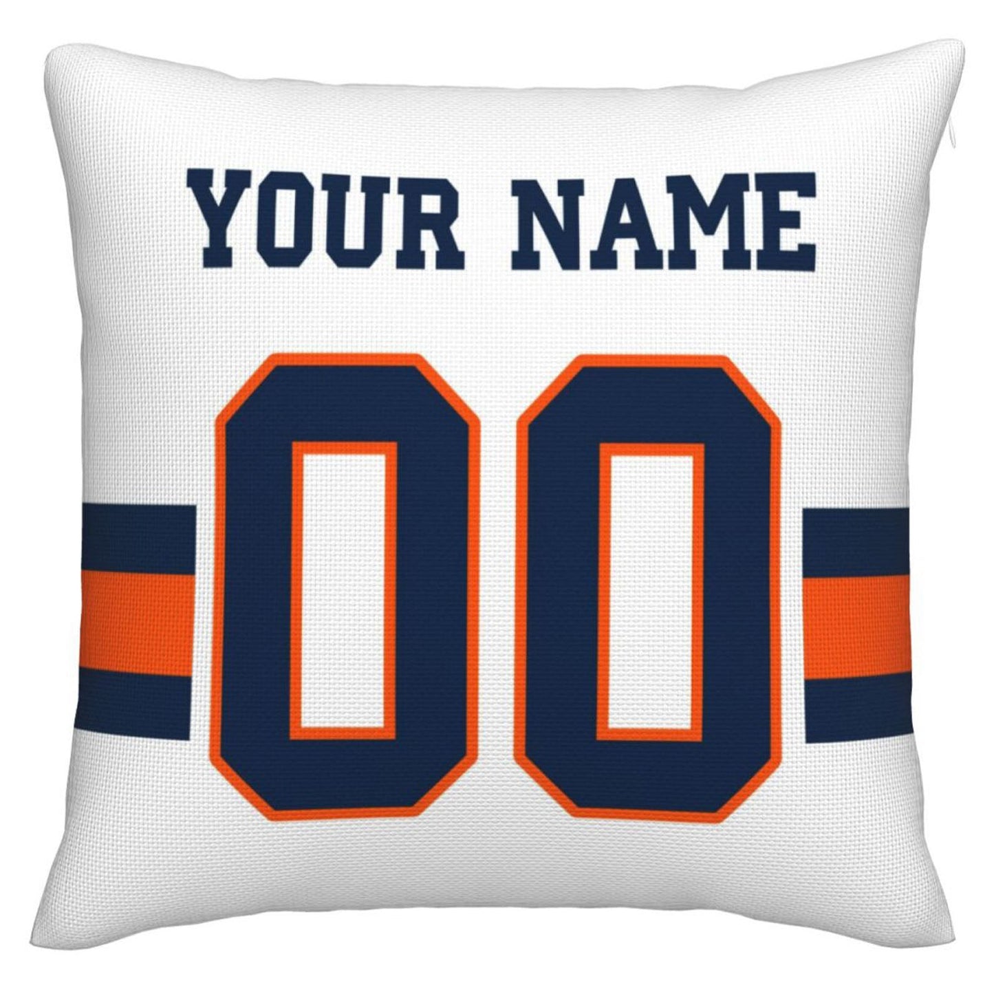 Custom Denver Broncos Pillow Decorative Throw Pillow Case - Print Personalized Football Team Fans Name & Number Birthday Gift Football Pillows