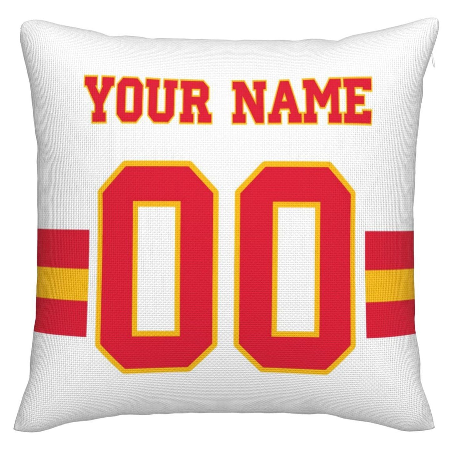 Custom  Kansas CityChiefs Pillow Decorative Throw Pillow Case - Print Personalized Football Team Fans Name & Number Birthday Gift Football Pillows