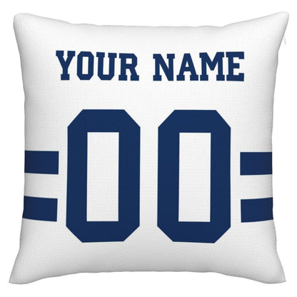 Custom IN.Colts Pillow Decorative Throw Pillow Case - Print Personalized Football Team Fans Name & Number Birthday Gift Football Pillows