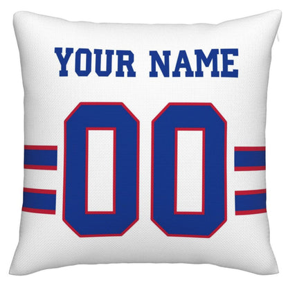 Custom Buffalo  Bills Pillow Royal Football Team Decorative Throw Pillow Case Print Personalized Football Style Fans Letters & Number Birthday Gift Football Pillows