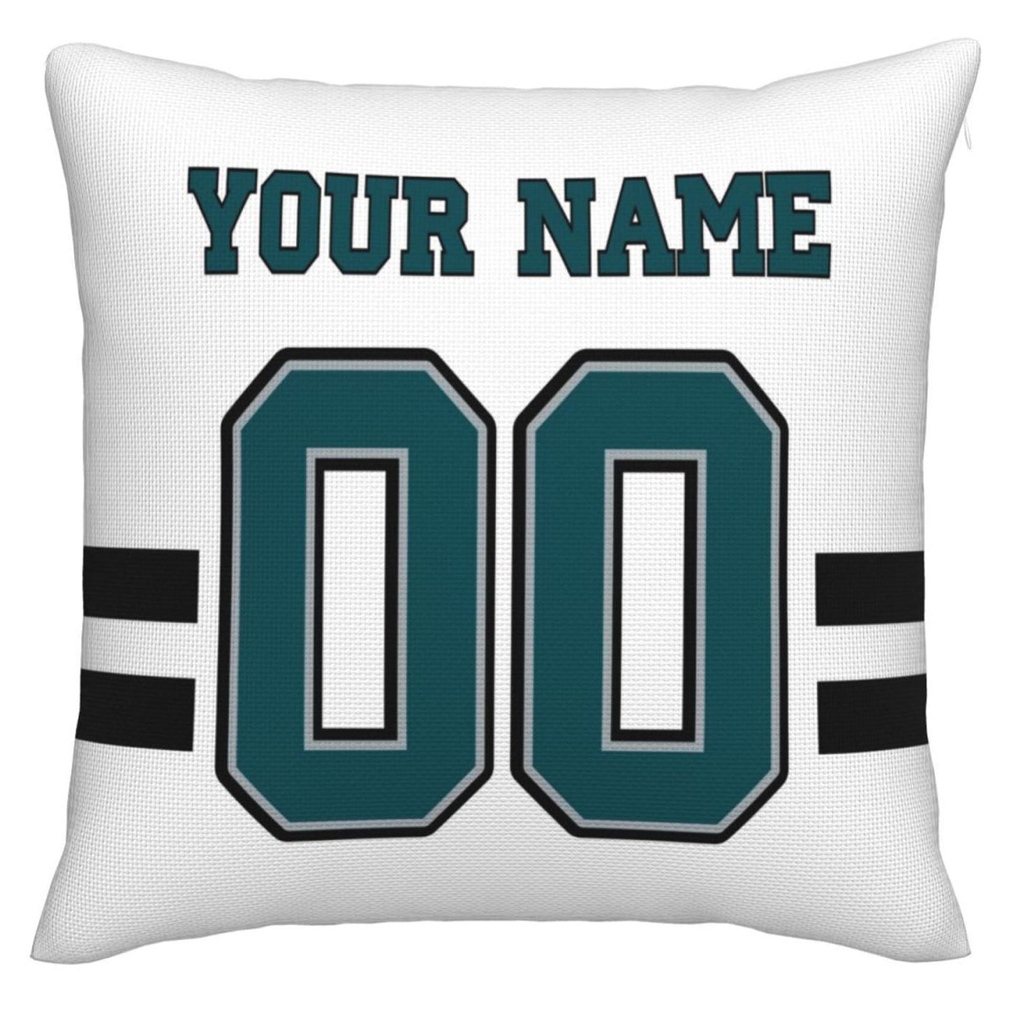 Custom Philadelphia Eagles Pillow Decorative Throw Pillow Case - Print Personalized Football Team Fans Name & Number Birthday Gift Football Pillows