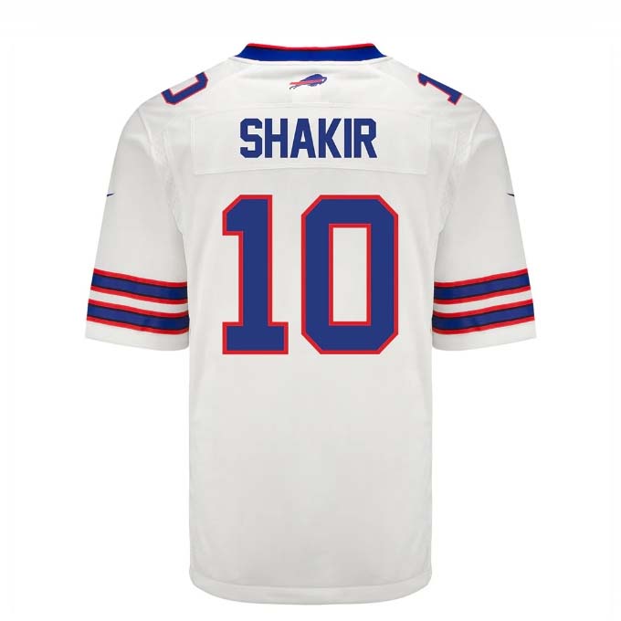 Buffalo  Bills #10 Khalil Shakir Game Jersey - White Football Jerseys